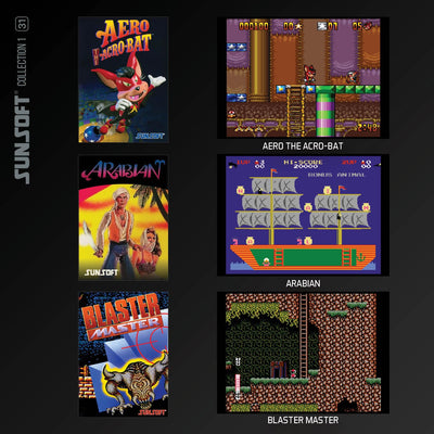 Evercade - Sunsoft Collection 1 - Zestaw Gier Retro