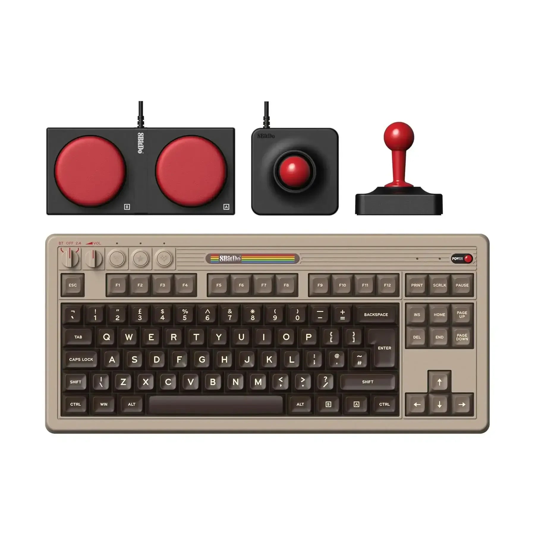 8BitDo - Retro Mechanical Keyboard 87 Keys - Klawiatura Mechaniczna 80% Bezprzewodowa Retro
