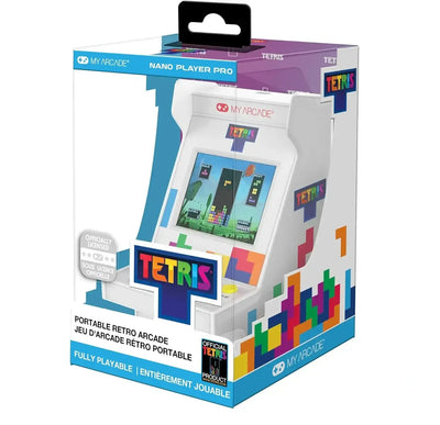 Mini automat do gier retro Tetris, konsola przenośna w opakowaniu, kolorowy ekran