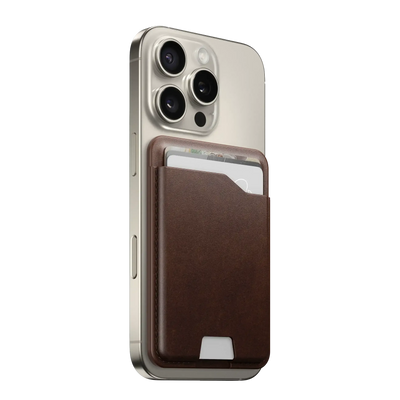 Nomad – Leather Mag Wallet Find My Tracking - Skórzany Portfel na Karty z MagSafe