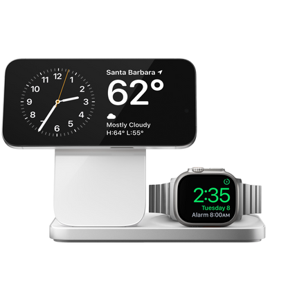 Nomad – Stand One Max 4th Gen 3-in-1 MagSafe Charger - Ładowarka do iPhona, Apple Watch i AirPods
