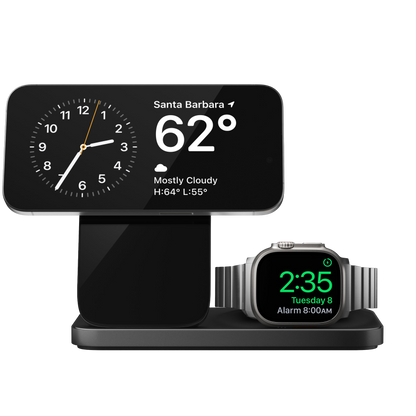 Nomad – Stand One Max 4th Gen 3-in-1 MagSafe Charger - Ładowarka do iPhona, Apple Watch i AirPods