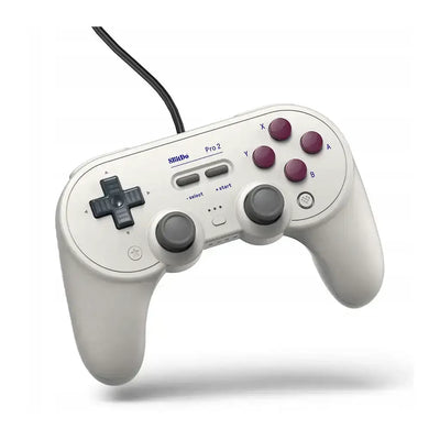 Przewodowy gamepad 8BitDo Pro 2 w stylu retro, kompatybilny z PC, Switch, RPi