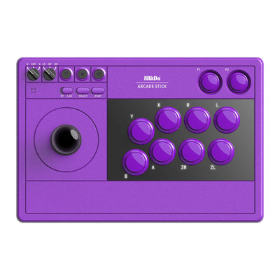 8BitDo - Arcade Stick 2.4G PC & Nintendo Switch - Purple - Retro Kontroler do Gier PC/Switch