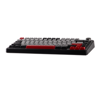 AULA - F75 MAX Mechanical Keyboard with TFT Screen - Klawiatura Mechaniczna - Black + Red