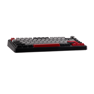 AULA - F75 MAX Mechanical Keyboard with TFT Screen - Klawiatura Mechaniczna - Black + Red