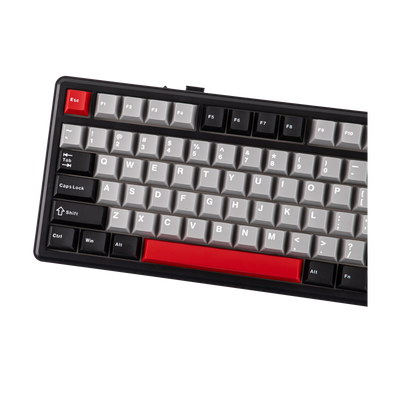 AULA - F75 MAX Mechanical Keyboard with TFT Screen - Klawiatura Mechaniczna - Black + Red