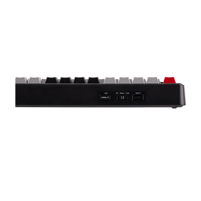 AULA - F75 MAX Mechanical Keyboard with TFT Screen - Klawiatura Mechaniczna - Black + Red