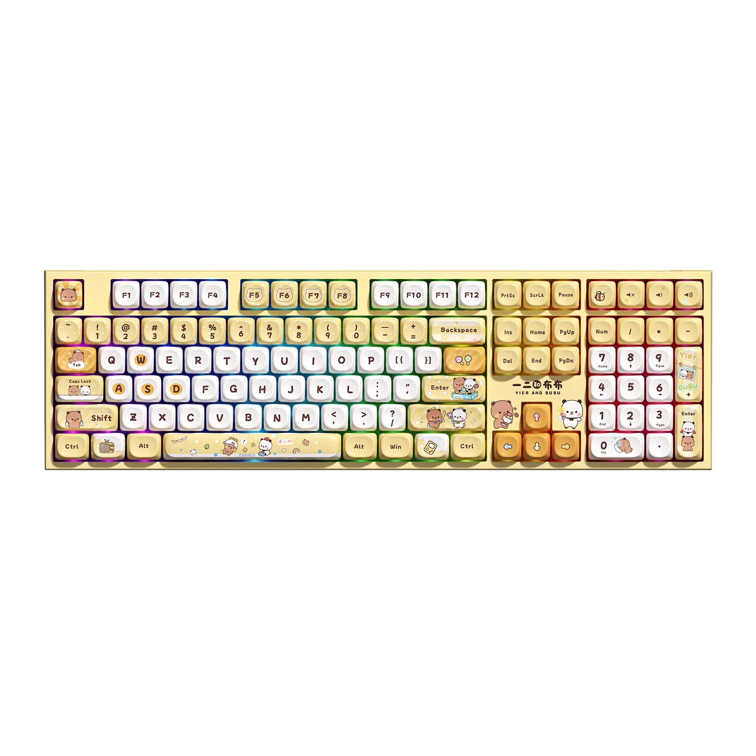 Akko x Dudu and Bubu 5108 V5 Yellow Wireless Mechanical Keyboard - Klawiatura Mechaniczna