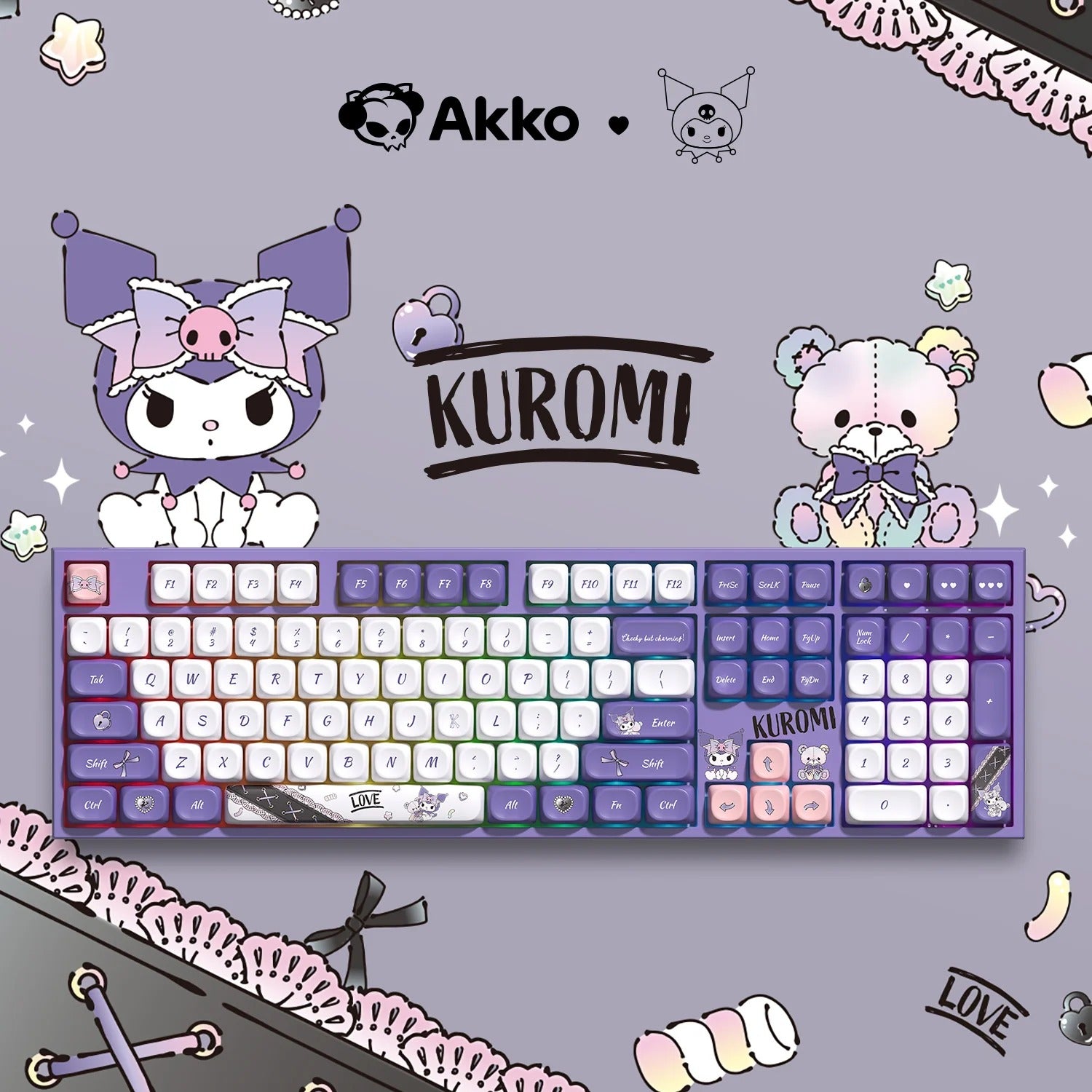 Akko x Kuromi 5108 V5 Wireless Mechanical Keyboard - Klawiatura Mechaniczna