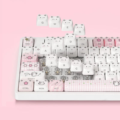 Akko - Shiny Kitten 5108 V5 Wireless Mechanical Keyboard - Pink - Klawiatura Mechaniczna