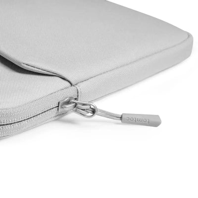 Szara etui na laptopa z zamkiem błyskawicznym, akcesoria biurowe, ochrona sprzętu