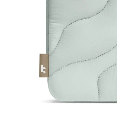Etui ochronne do klawiatury, jasnoniebieskie, pikowana tkanina, minimalistyczny design
