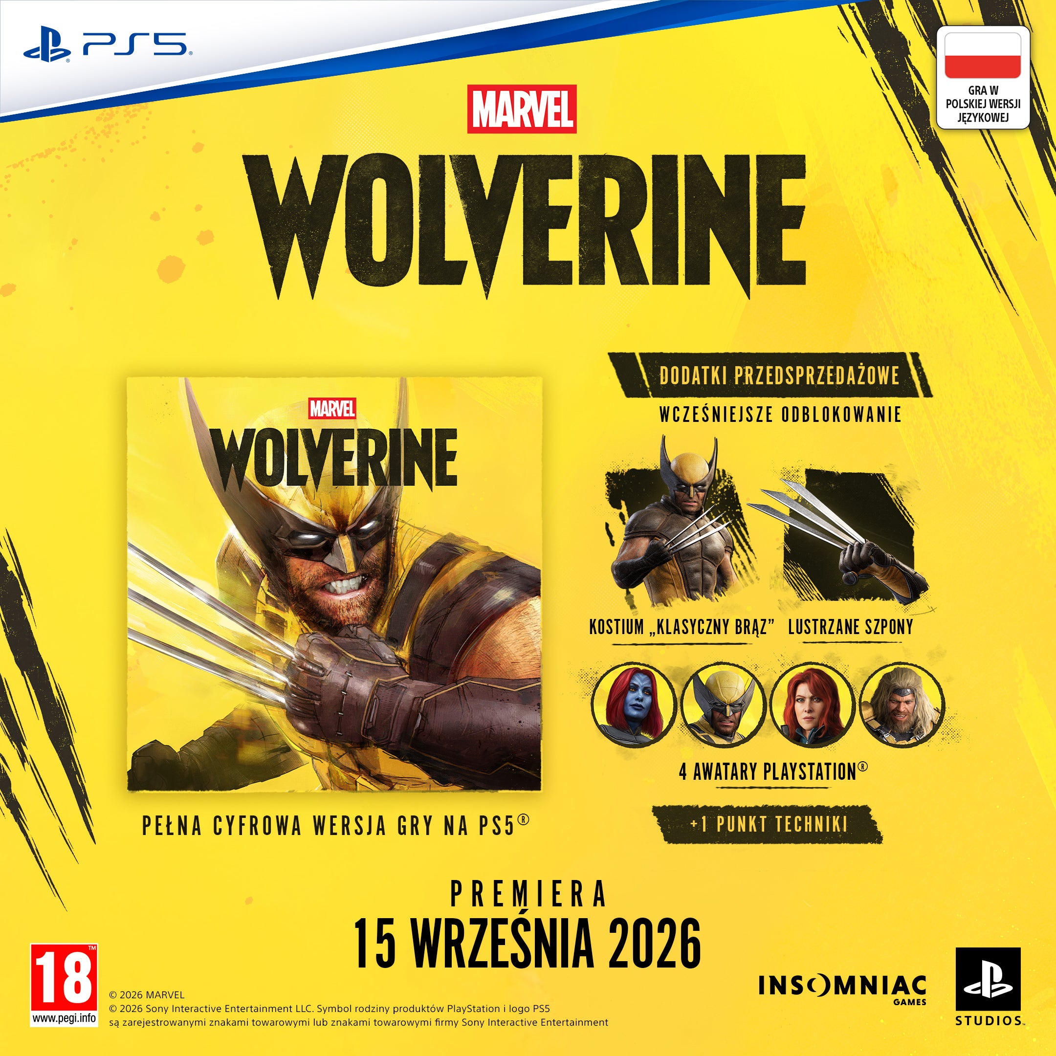 Marvel's Wolverine - Gra na PlayStation 5 Polski Dubbing