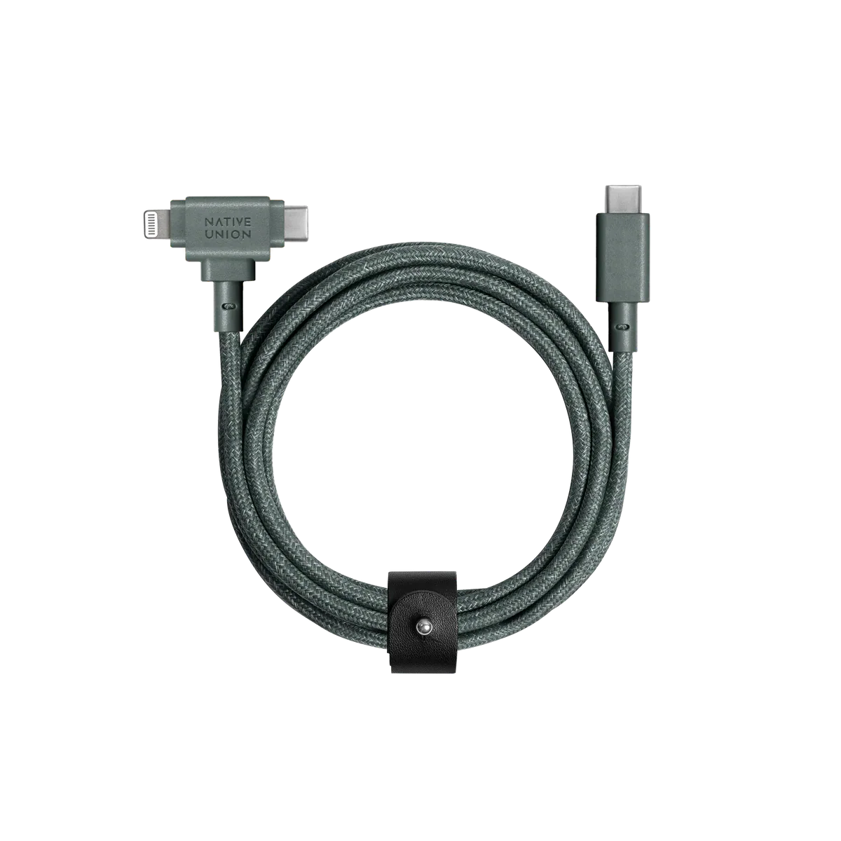 Native Union - Belt Cable Duo Pro 1.5M 2-in-1  (USB-C to USB-C & Lightning) - Kabel USB-C - USB-C i Lightning