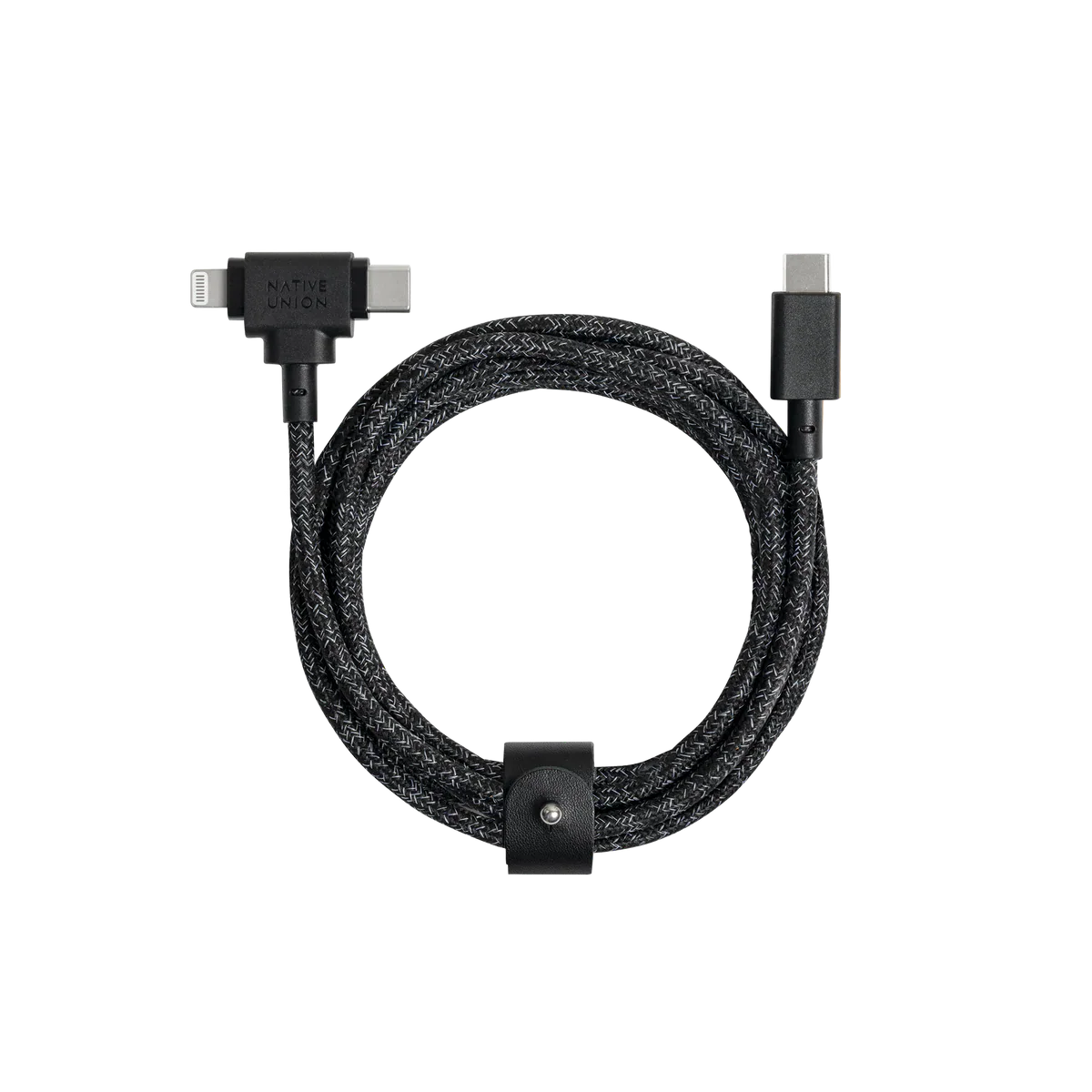 Native Union - Belt Cable Duo Pro 1.5M 2-in-1  (USB-C to USB-C & Lightning) - Kabel USB-C - USB-C i Lightning