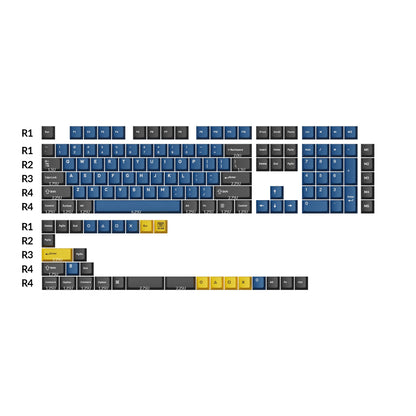 Keychron - Cherry Profile Double-Shot PBT Full Set Keycaps - Keycaps do Klawiatury Mechanicznej