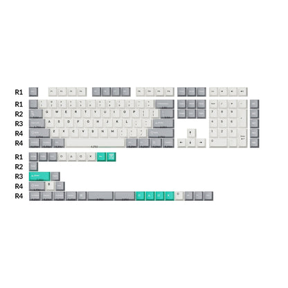 Keychron - Cherry Profile Double-Shot PBT Full Set Keycaps - Keycaps do Klawiatury Mechanicznej