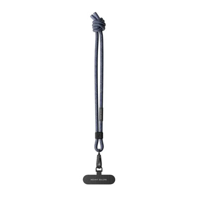 Smycz na szyję CityGrip Indigo do akcesoriów biurowych, granatowa, minimalistyczny design