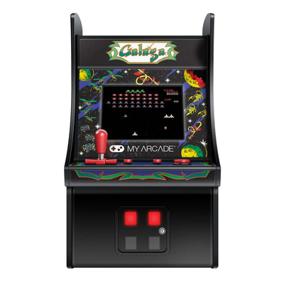 Mini automat arcade Galaga z kolorowym ekranem, joystickiem i przyciskami do gier retro