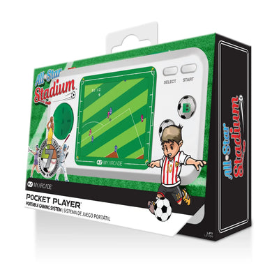 Kieszonkowa konsola do gier Pocket Player z wyświetlaczem, motyw piłki nożnej