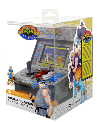 Mini automat arcade Street Fighter II Champion Edition w opakowaniu, klasyczna retro konsola do gier