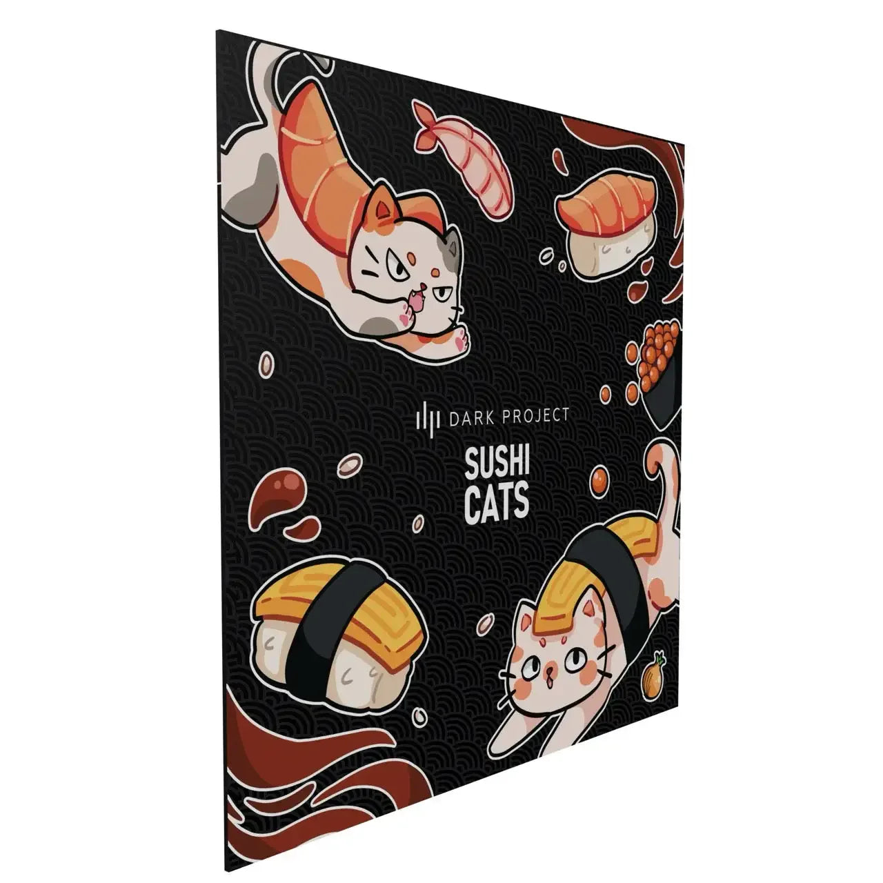 Dark Project - Sushi Cats Pro Mousepad L - Gamingowa Podkładka pod Myszkę