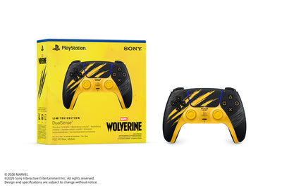 Sony - Kontroler Bezprzewodowy DualSense PlayStation 5 (Edycja Limitowana) - Marvel’s Wolverine Battle Yellow