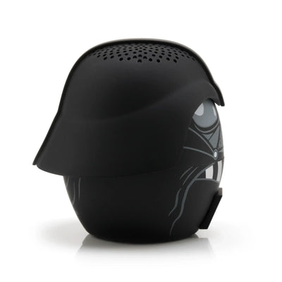 Czarny głośnik biurkowy w kształcie hełmu, idealny do home office i desk setupu.