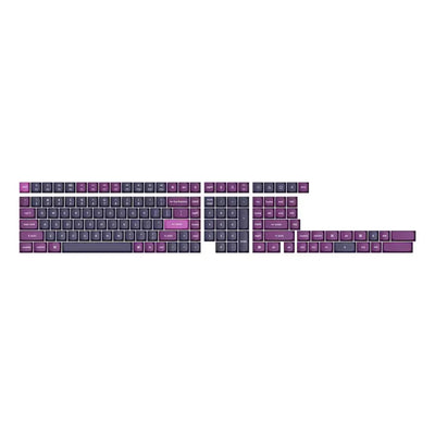Fioletowy zestaw keycapów Double Shot OSA PBT do klawiatury mechanicznej, pełny układ