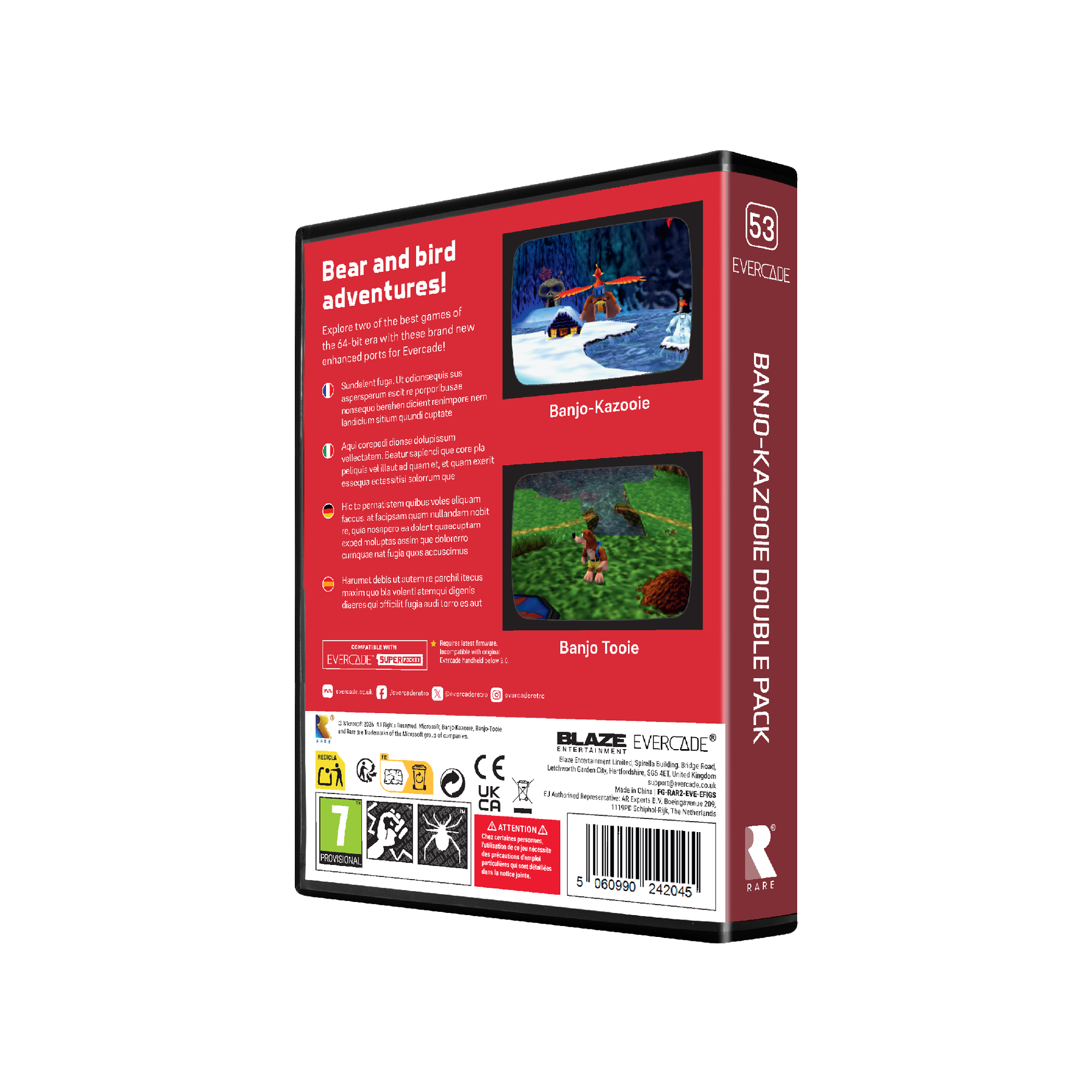Evercade - Banjo-Kazooie Double Pack - Zestaw Gier Retro