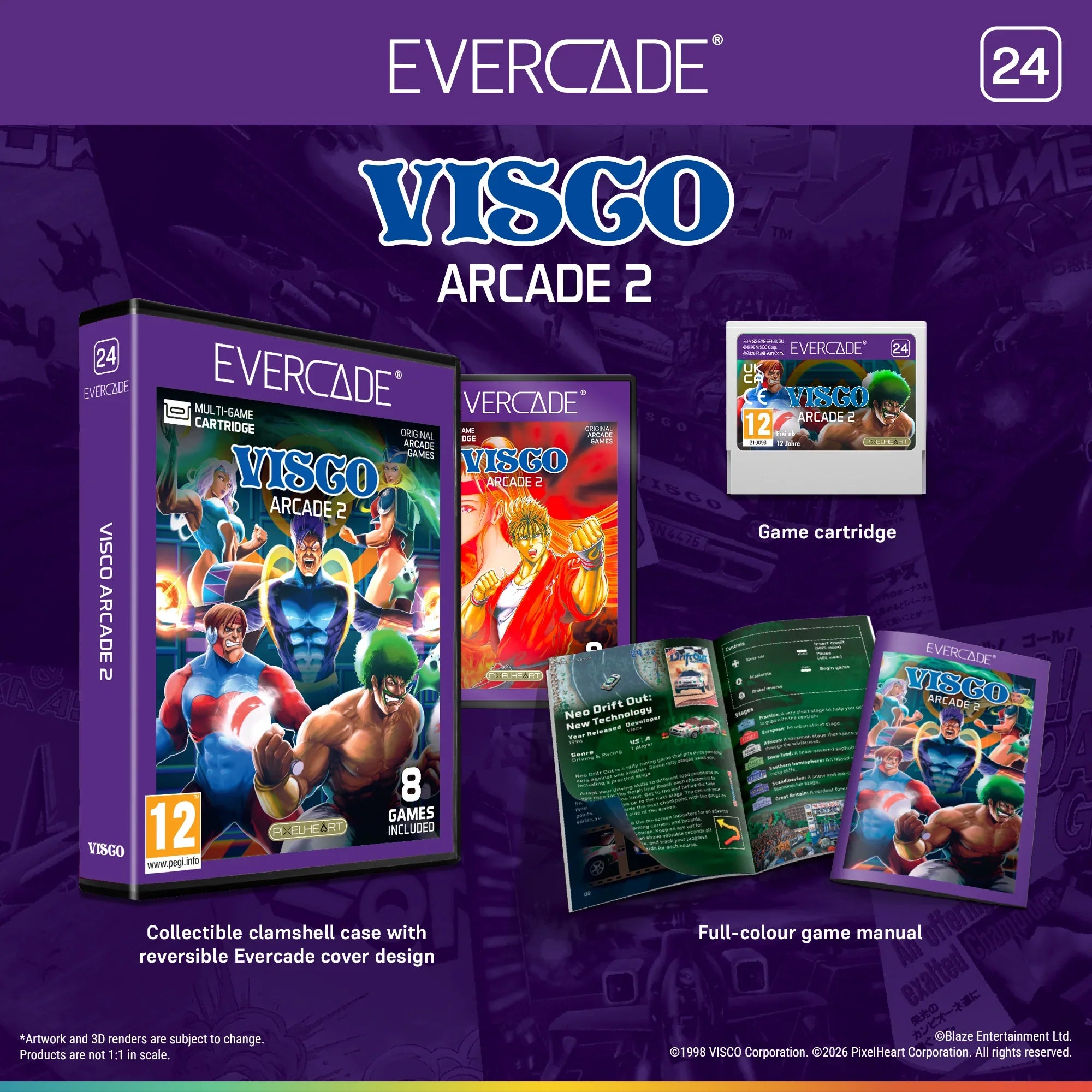 Visco Arcade 2 – klasyczne gry wersja kolekcjonerska z kasetą i instrukcją