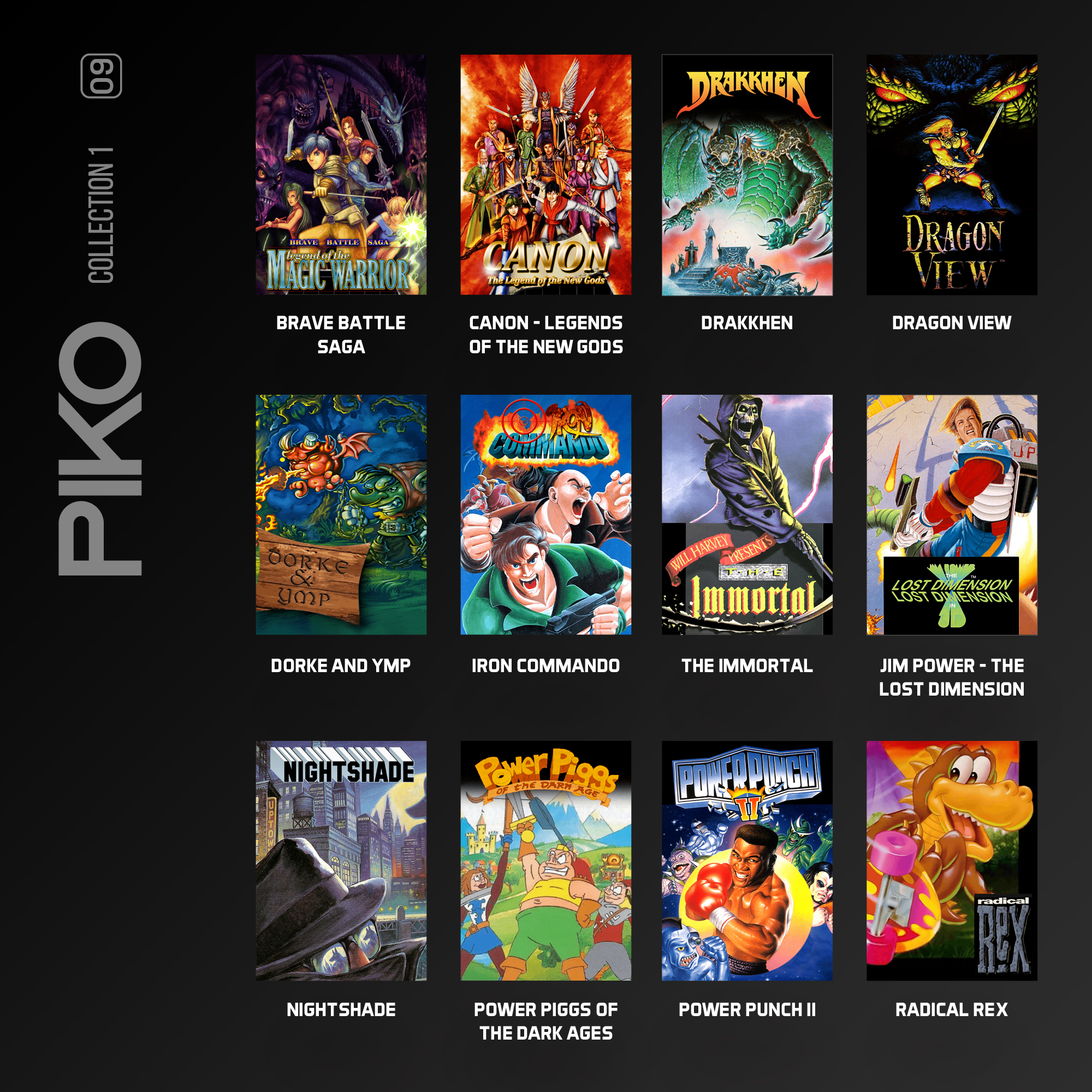 Evercade - Piko Interactive Collection 1 - Zestaw Gier Retro