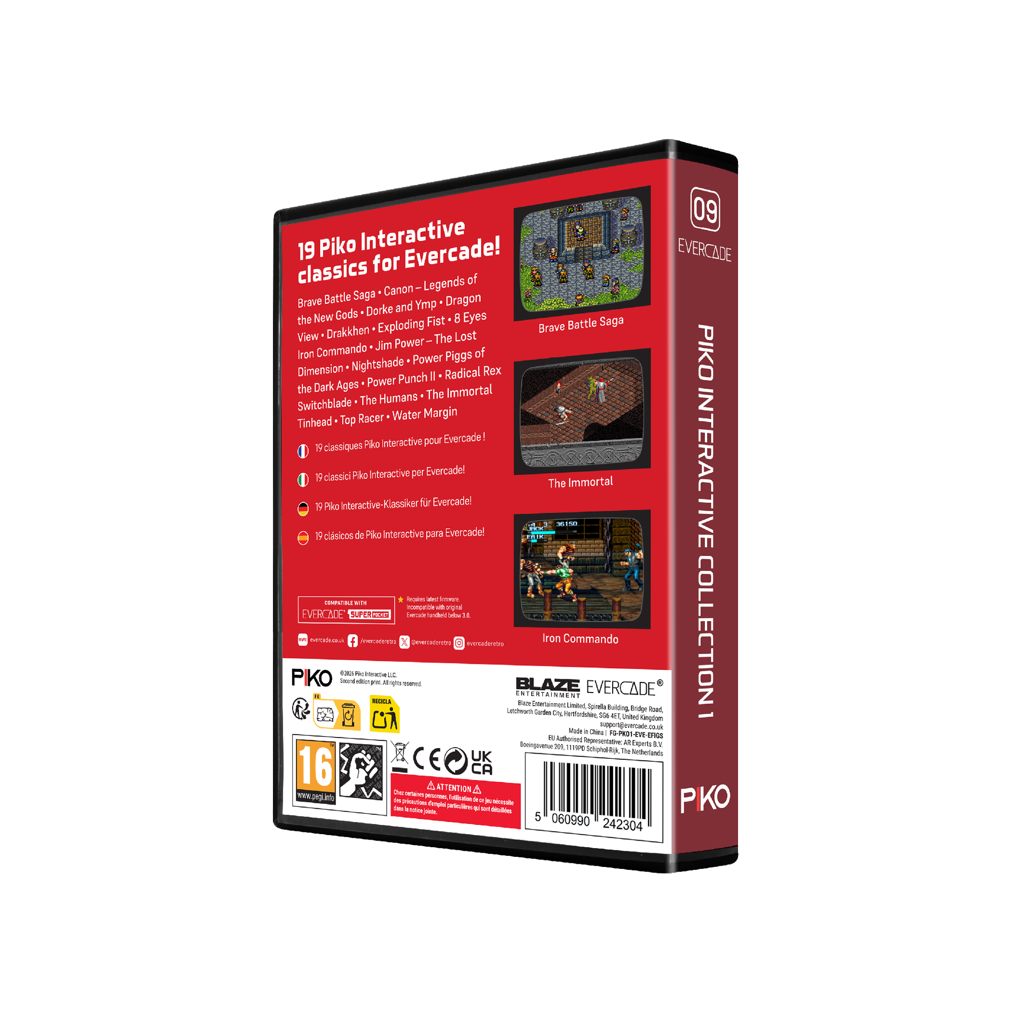 Evercade - Piko Interactive Collection 1 - Zestaw Gier Retro