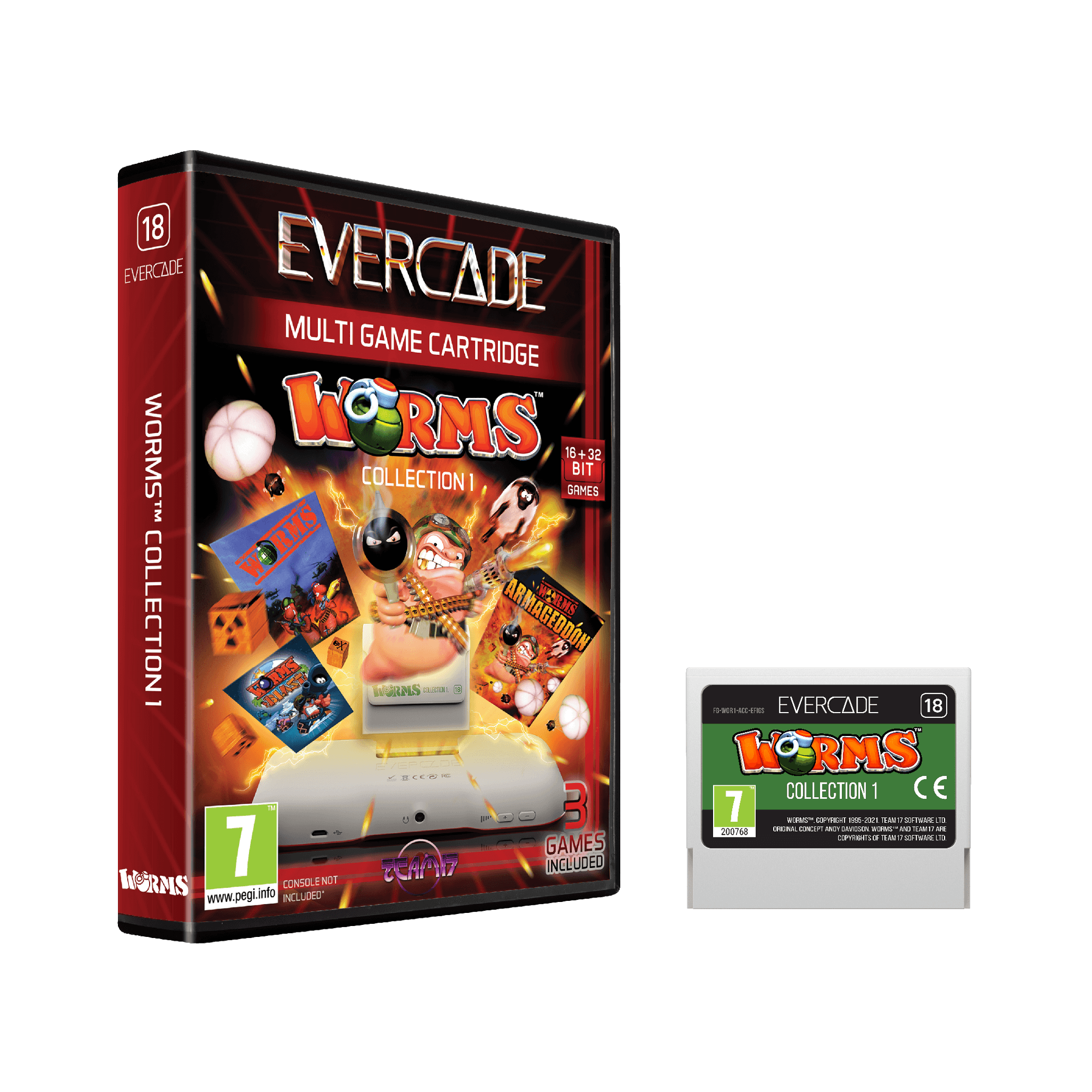 Evercade - Worms Collection 1 - Zestaw Gier Retro