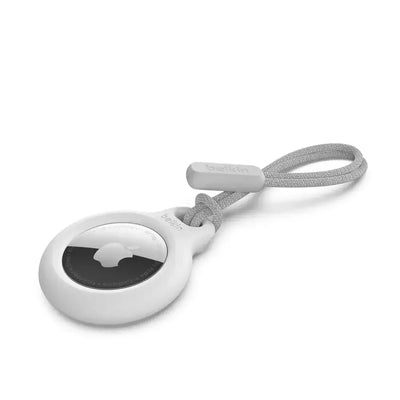 Biała opaska z etui na Apple AirTag, sznurek z zapięciem, akcesorium do lokalizatora