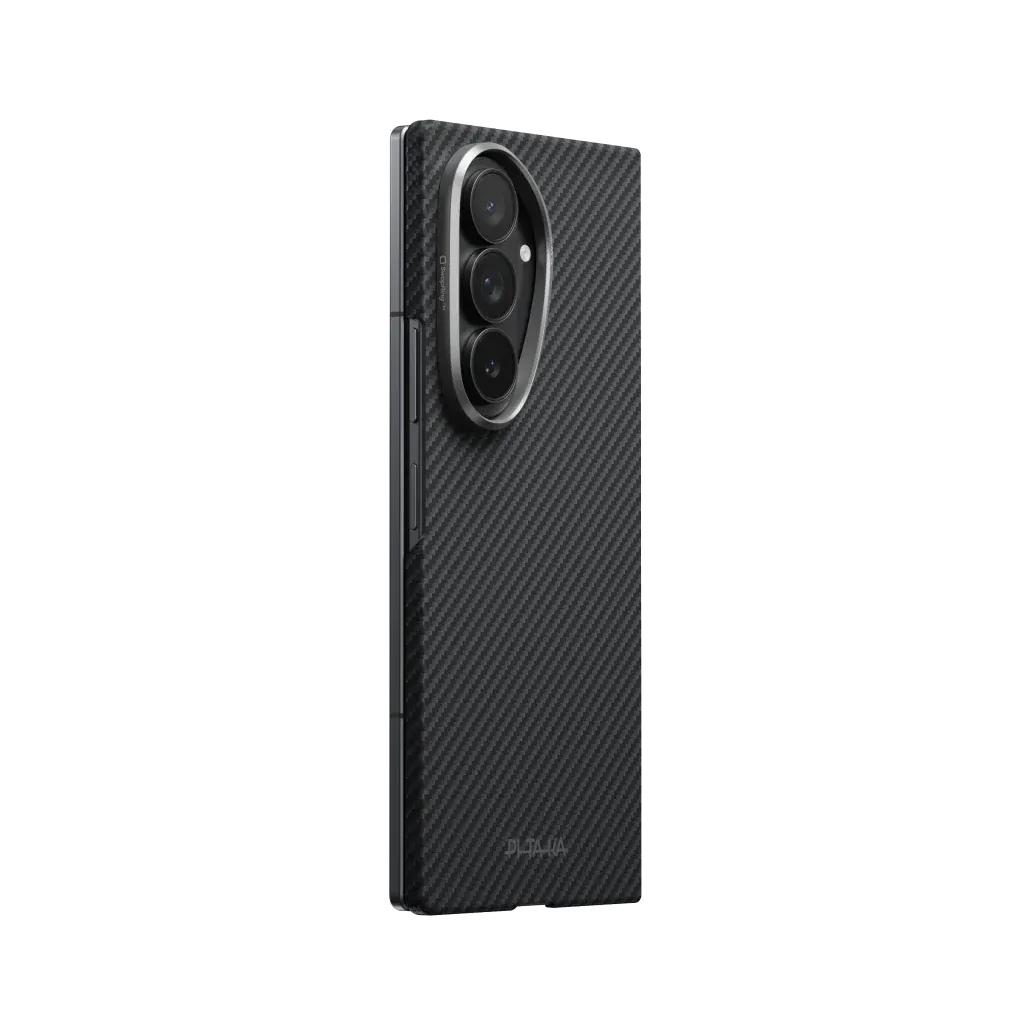 PITAKA - Classic 600D Black/Grey (Twill) Edge Case for Galaxy Z Fold8 Ultra - Ultracienkie Etui do Samsunga