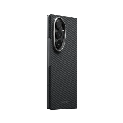 PITAKA - Classic 600D Black/Grey (Twill) Edge Case for Galaxy Z Fold8 Ultra - Ultracienkie Etui do Samsunga