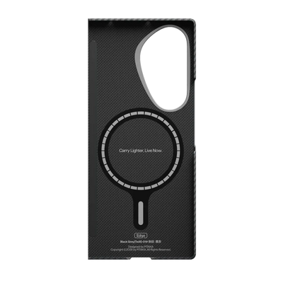 PITAKA - Classic 600D Black/Grey (Twill) Edge Case for Galaxy Z Fold8 Ultra - Ultracienkie Etui do Samsunga