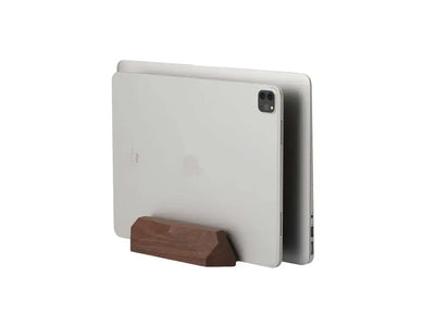 Stojak na laptopa i tablet z drewna, nowoczesne akcesorium biurowe do home office