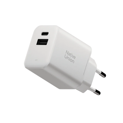 Native Union - Fast GaN Charger PD 45W 1C+1A - Ładowarka Dwuportowa PD 45W 1C+1A