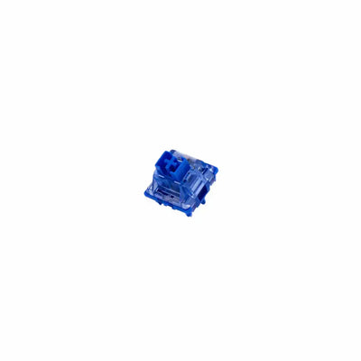 niebieski switch mechaniczny Gateron Box CJ 5-pin do klawiatury na białym tle