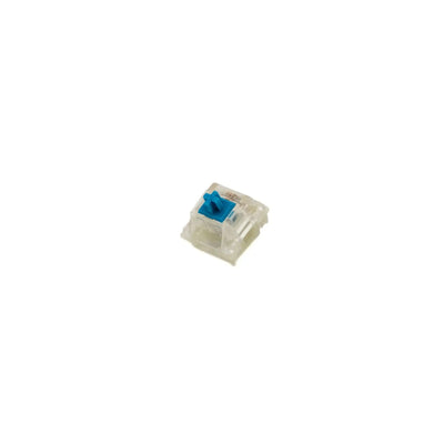Przełącznik Gateron Cap V2 Blue do klawiatury mechanicznej, widok z góry na białym tle
