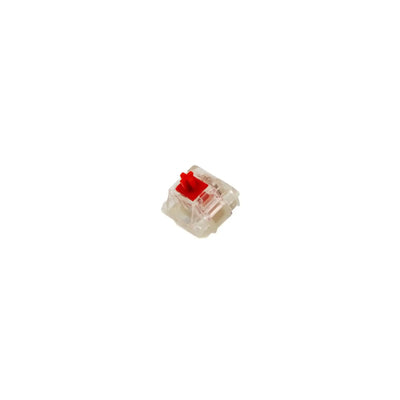 Przełącznik mechaniczny Gateron Cap V2 Red do klawiatury na białym tle