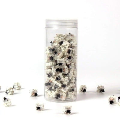 Przełączniki mechaniczne Gateron G Pro czarne w przezroczystym pojemniku, akcesoria do klawiatur