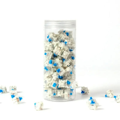 Przełączniki mechaniczne Gateron G Pro Blue w przezroczystym pojemniku, akcesoria do klawiatury