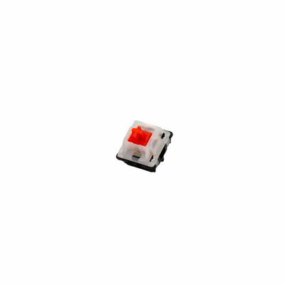 Czerwony switch mechaniczny Gateron, biały top, czarna podstawa, do klawiatury