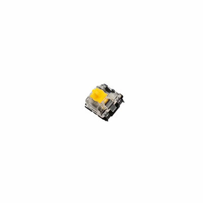 Gateron Optical Yellow V2 switch do klawiatury mechanicznej, przeźroczysta obudowa, żółty trzon