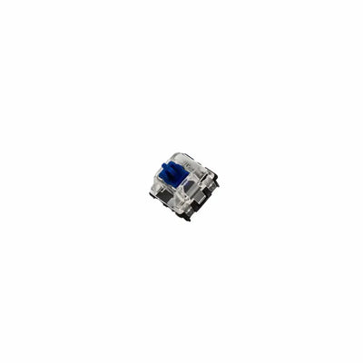 Gateron Optical Switch Blue v2 do klawiatury mechanicznej, przezroczysta obudowa, niebieski trzon