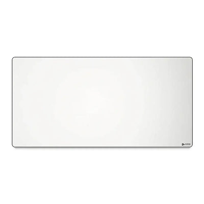 Biała podkładka na biurko XL, materiałowa mata do myszy i klawiatury do home office